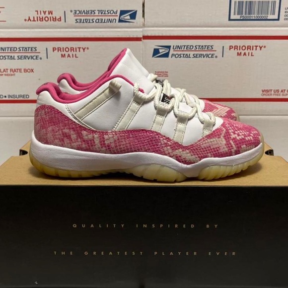 Jordan Shoes - Nike Air Jordan 11 Low Retro “Snakeskin Pink”